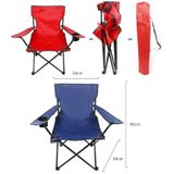 Casual Picknick Schetsen Handsteun Rugleuning Vissen Draagbare Strandstoel (Rood)