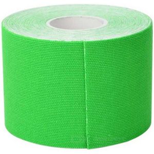 5M waterdicht sport Tape sport spieren zorg therapeutische Bandage  breedte: 5cm(Green)