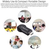 MiraScreen Display van de WiFi Dongle / Miracast Airplay  DLNA Display ontvanger Dongle draadloze Mirroring scherm apparaat met 2 in 1 USB-kabel (zwart)