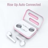 X26 TWS Bluetooth 5 0 draadloze Touch Bluetooth oortelefoon met magnetische aantrekkingskracht opladen box  ondersteuning voice Assistant & Call (roze)