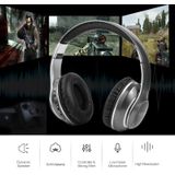 VJ033 Multifunctionele upgrade Bluetooth 5.0 Headset Stereo Draadloze LED-microfoon FM Radio Headset(Rood)