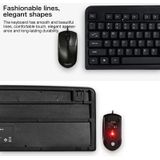 Lenovo KM4800 Eenvoudige bedrade toetsenbord muisset  matte versie (zwart)
