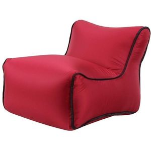 Waterdichte mini opblaasbare baby zetels SofaChair meubilair Bean Bag Seat kussen (wijn rode stoel)