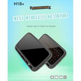 H18 PLUS 2 4 GHz Draadloos Mini toetsenbord volledige Touchpad met verstelbare Backlight(Black) 3-niveau