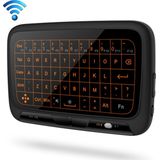 H18 PLUS 2 4 GHz Draadloos Mini toetsenbord volledige Touchpad met verstelbare Backlight(Black) 3-niveau