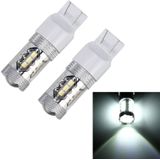 2 stk T20 / 7440 5W 250LM 6000K auto Auto draai licht lichten 16LEDs SMD-2835 achteruitrijlichten  DC 12V(White Light)