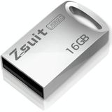 Zsuit 16GB USB 2 0 mini metalen ring vorm USB Flash Disk