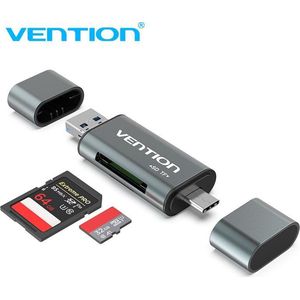 Vention USB Kaartlezer Micro-SD - SD - TF - USB C