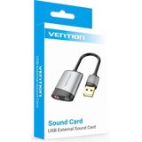 Vention Externe Geluidskaart via USB voor Microfoon en Audio OMTP-CTIA