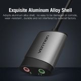 Vention Externe Geluidskaart via USB voor Microfoon en Audio OMTP-CTIA