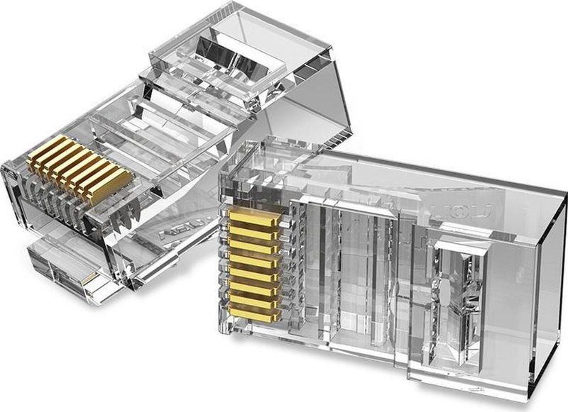 Vention - Modulaire RJ45 Cat.6 UTP Stekker - Transparant - Pak van 50