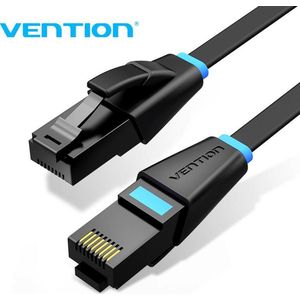 Vention Flat Network Cable UTP CAT6 IBJBN RJ45 Ethernet 1000Mbps 15m zwart