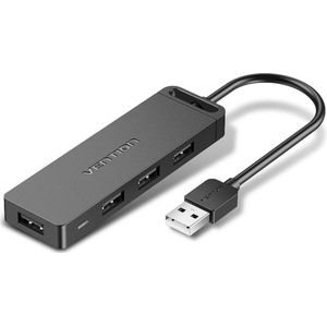 Vention - CHMBB - Hub USB - Zwart - PVC - ABS - 4 Poorten
