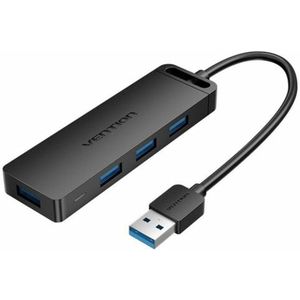 Vention CHLBB interface hub USB 3.2 Gen 1 (3.1 Gen 1) Type-A 5000 Mbit/s Zwart