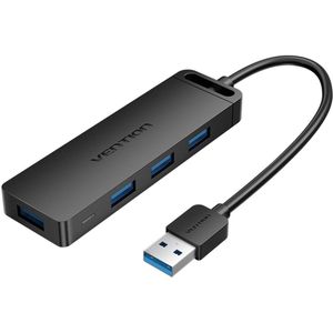 Vention CHLBD interface hub USB 3.2 Gen 1 (3.1 Gen 1) Type-A 5000 Mbit/s Zwart