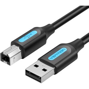Vention COQBJ USB-kabel USB 2.0 0,5 m USB A USB B Zwart