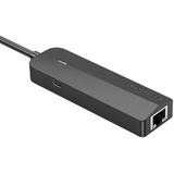 Vention - TGOBB - USB-C Hub - Zwart - 3x USB 2.0, RJ45, Micro-B