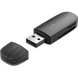 Vention CLFB0 geheugenkaartlezer USB 3.2 Gen 1 (3.1 Gen 1) Zwart