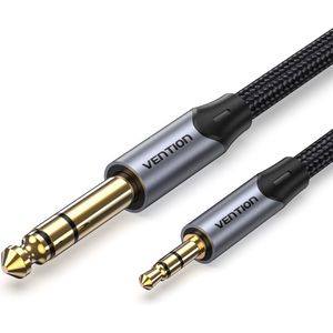 Vention Cable Audio 3.5mm TRS to 6.35mm BAUHH 2m grijs