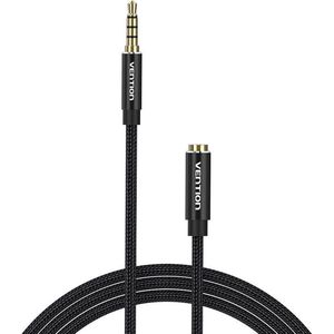 Vention BHCBJ Black 3.5mm Male to Female Audio Extender, 5 Meters