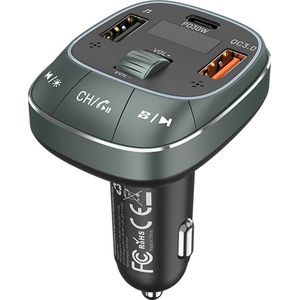 Vention - 3-Port USB Autolader - Zwart - ABS - 30W/18W/5W