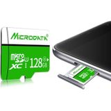 MICROGEGEVENS 128GB U1 groen en wit TF (Micro SD) geheugenkaart