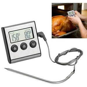 Digitale oven thermometer keuken voedsel koken vlees BBQ sonde thermometer timer water melk temperatuur koken tools