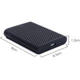 PT500 krasbestendige all-inclusive draagbare harde schijf silicone beschermhoes voor Samsung Portable SSD T5  met ventilatieopeningen (zwart)