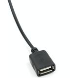 Auto Motor Enkele USB Autolader DC 12V Naar 5V 3A Power Adapter voor Auto GPS Tracker DVR, Lengte: 1m