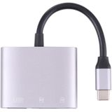 NK-3041 3 in 1 USB-C / Type-C Male naar USB Female + SD / TF Card Slots OTG Adapter SD / TF Card Reader