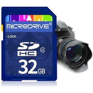 Mircodrive 32GB High Speed Class 10 SD geheugenkaart voor alle digitale apparaten met SD-kaart Slot