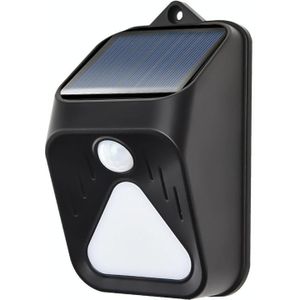 Solar Inbraakalarm Licht Afstandsbediening Menselijk Lichaam Inductie Alarm (Zwart)