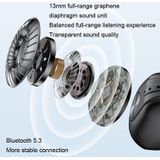 Single Ear Botgeleiding Bluetooth Oortelefoon In-Ear Draagbaar Hardlopen Sport Mini(Wit)