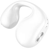 Single Ear Botgeleiding Bluetooth Oortelefoon In-Ear Draagbaar Hardlopen Sport Mini(Wit)