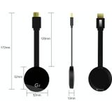 G4 Wireless WiFi Display Dongle Receiver Airplay Miracast DLNA TV Stick voor iPhone  Samsung en andere Android-smartphones  Dual Core Cortex A7 tot 1 5 GHz (Zwart)