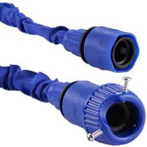 2.5m -7.5m Telescopic Pipe Expandable Magic Flexible Garden Watering Hose with Spray Gun Set(Blue)