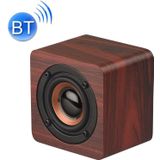 Q1 houten mini draagbare Mega Bass draadloze Bluetooth Speaker (rood)