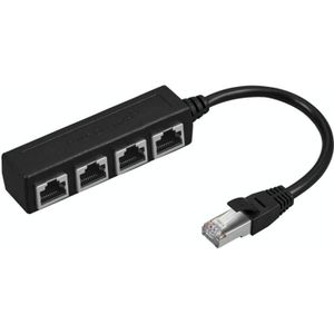 1 Male to 4 Female LAN Ethernet Cable Adapter Ethernet Splitter