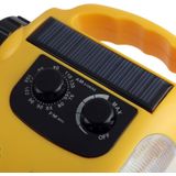 Zonne-energie Dynamo Hand zwengel lantaarn Rescue licht  multi-functioneel Outdoor Emergency 5 LED zaklamp met AM / FM-Radio