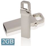 2GB metalen sleutelhangers stijl USB 2.0 Flash schijf