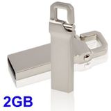 2GB metalen sleutelhangers stijl USB 2.0 Flash schijf