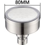 Afneembaar en wasbaar 304 roestvrijstaal ronde onder druk top spray douchekop  maat: 80mm (zilver)