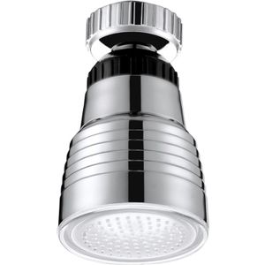 SDF-B10 1 LED ABS Temperatuur Sensor RGB LED kraan licht Water gloed douche  afmetingen: 58 x 38mm  Interface: 22mm (zilver)