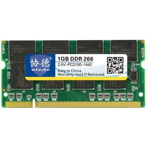 XIEDE X009 DDR 266MHz 1GB algemene volledige compatibiliteit geheugen RAM module voor laptop