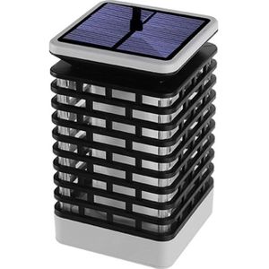 LED Solar inductie landschap licht vlam lamp buitenwater dichte tuin lantaarn (geel)