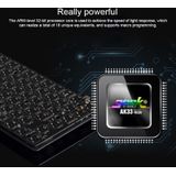 Ajazz 82 toetsen laptop computer RGB licht gaming mechanisch toetsenbord (zwarte blauwe schacht)