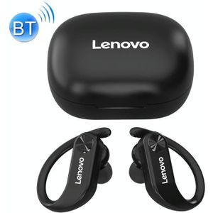 Originele Lenovo LivePods LP7 IPX5 Waterdichte Bluetooth-oortelefoon met magnetische oplaaddoos & LED-batterijdisplay  ondersteuning voor bellen & automatisch koppelen(Zwart)