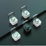 M-B8 Bluetooth 5.0 Mini Onzichtbare In-ear Stereo Draadloze Bluetooth Oortelefoon met Oplaaddoos (Zwart)