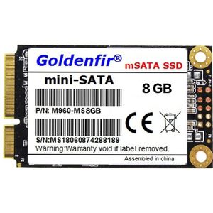 Goldenfir 1 8 inch Mini SATA Solid State Drive  Flash-architectuur: TLC  capaciteit: 8 GB