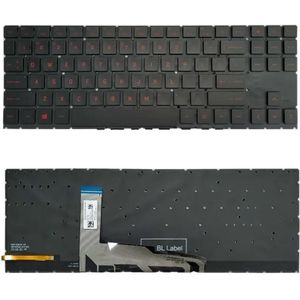 High-Tech Place voor HP Omen 15-EK 15-EK0019NR 15-in-15-EN0013DX TPN-Q236 laptoptoetsenbord (rood)
